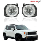 Set of 2 Projector Headlights for Jeep Renegade (2015–2018) Halogen