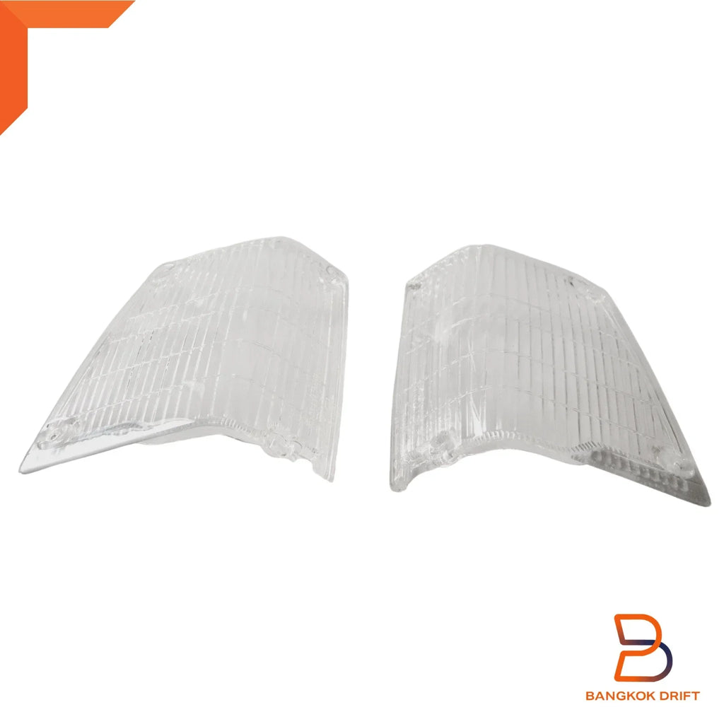Clear Corner Turn Signal Lens Pair for Toyota Corolla (1979-1987)