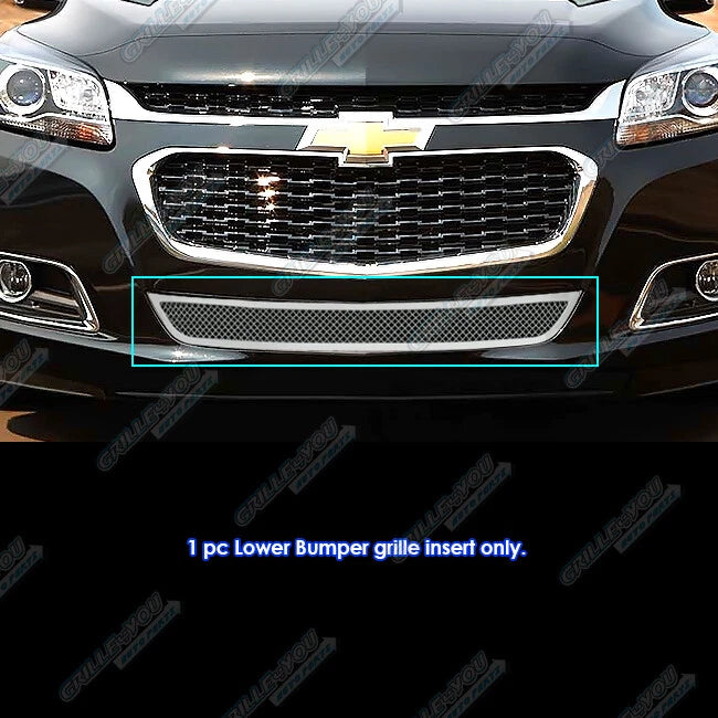 Stainless Chrome Mesh Grille for Chevy Malibu (2014–2016)