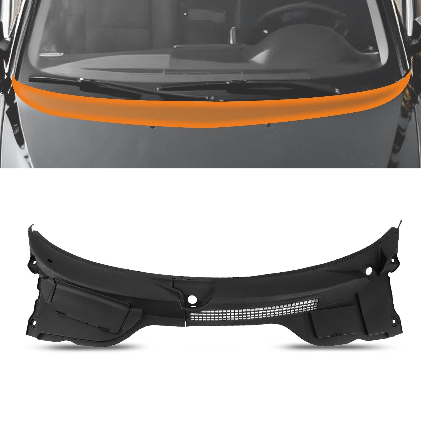 Pair of Windshield Cowl Cover Apron for Mini Cooper R55 R56 R57 (2007–2015)