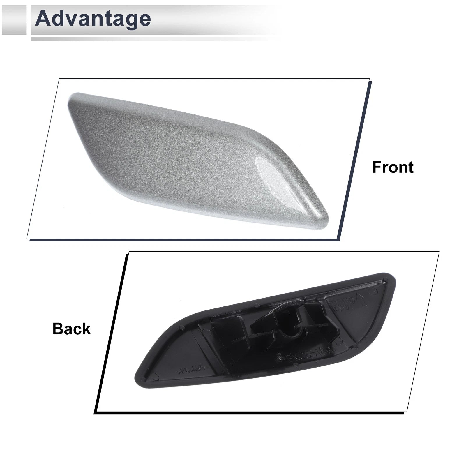 Bumper Headlight Washer Nozzle Cover Cap for Mazda 3 (2004–2009)