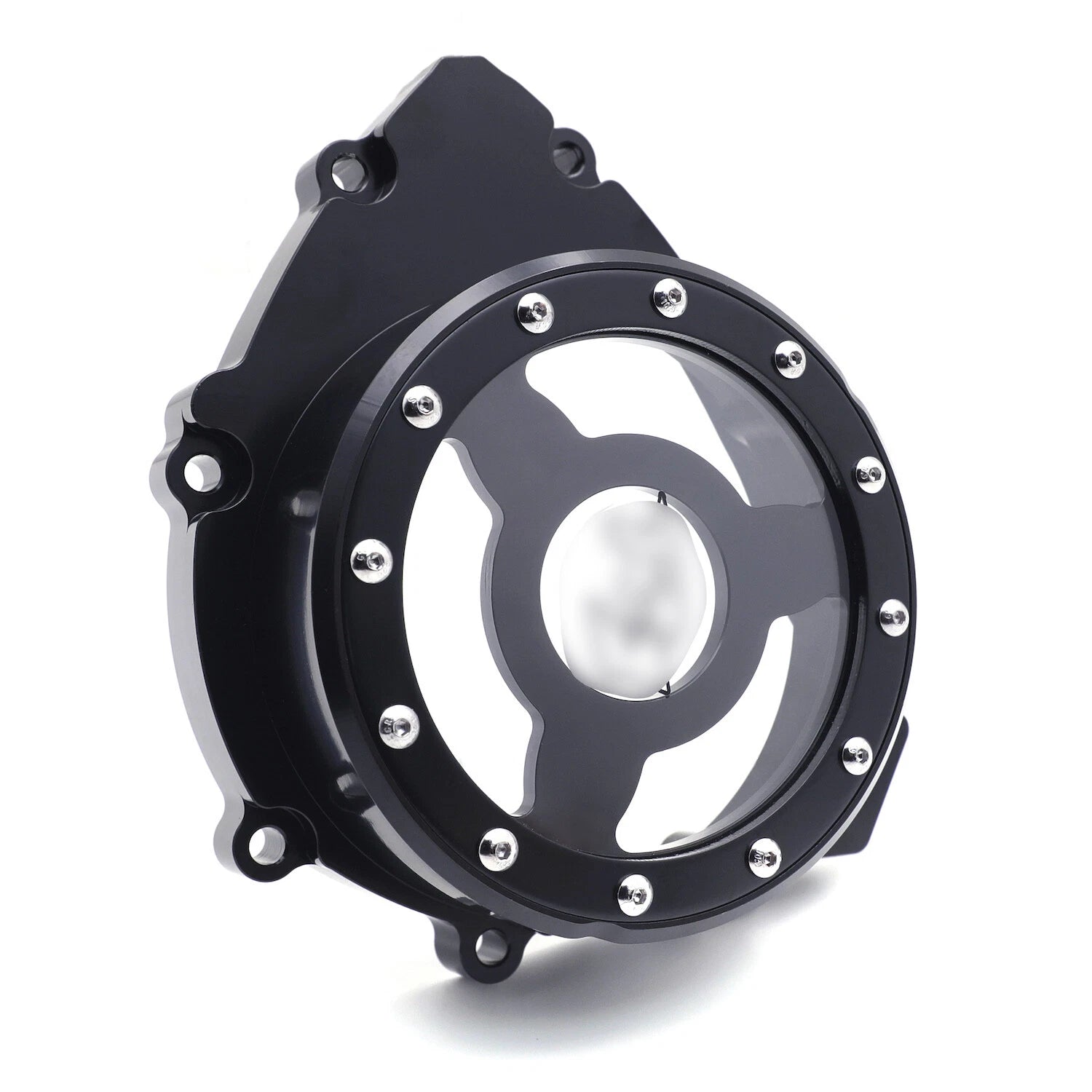 Black Clear Stator Engine Cover for Yamaha YZF R1 (2009–2014)