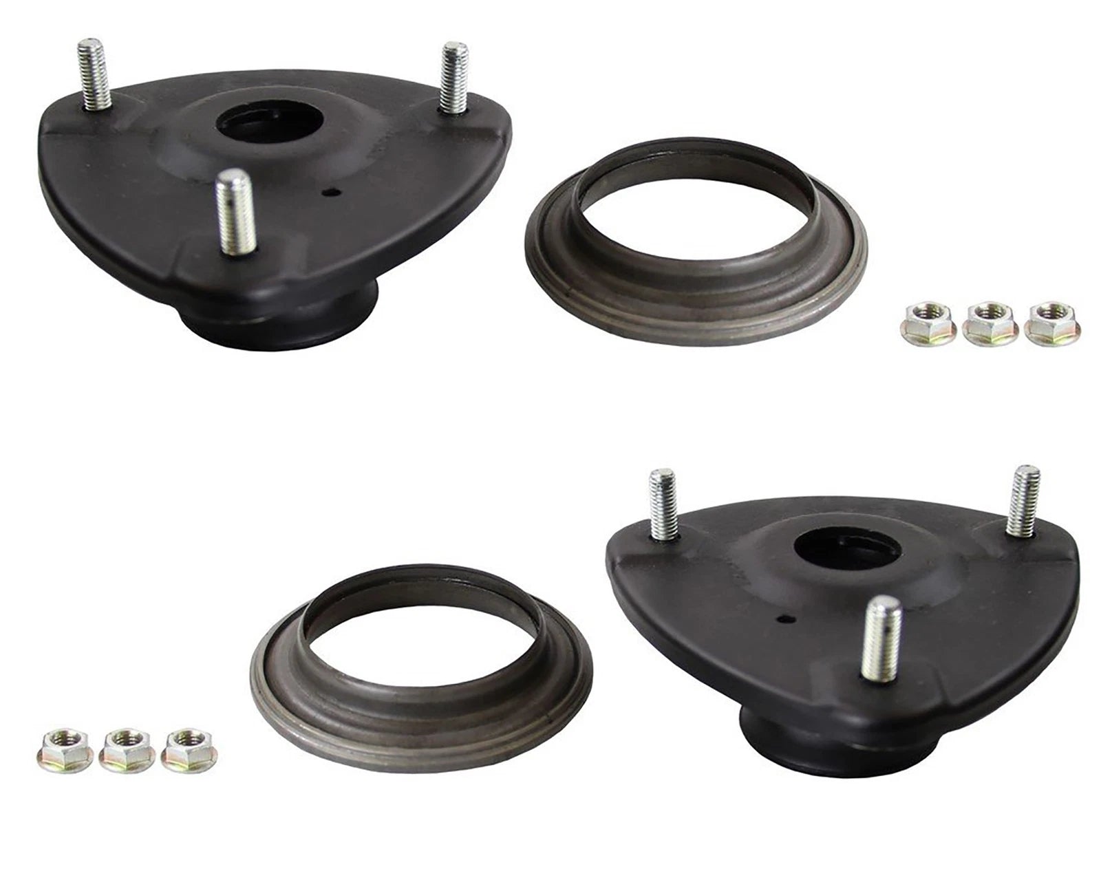 Set of 2 Front Strut Mounts for Kia Rio, Hyundai Accent