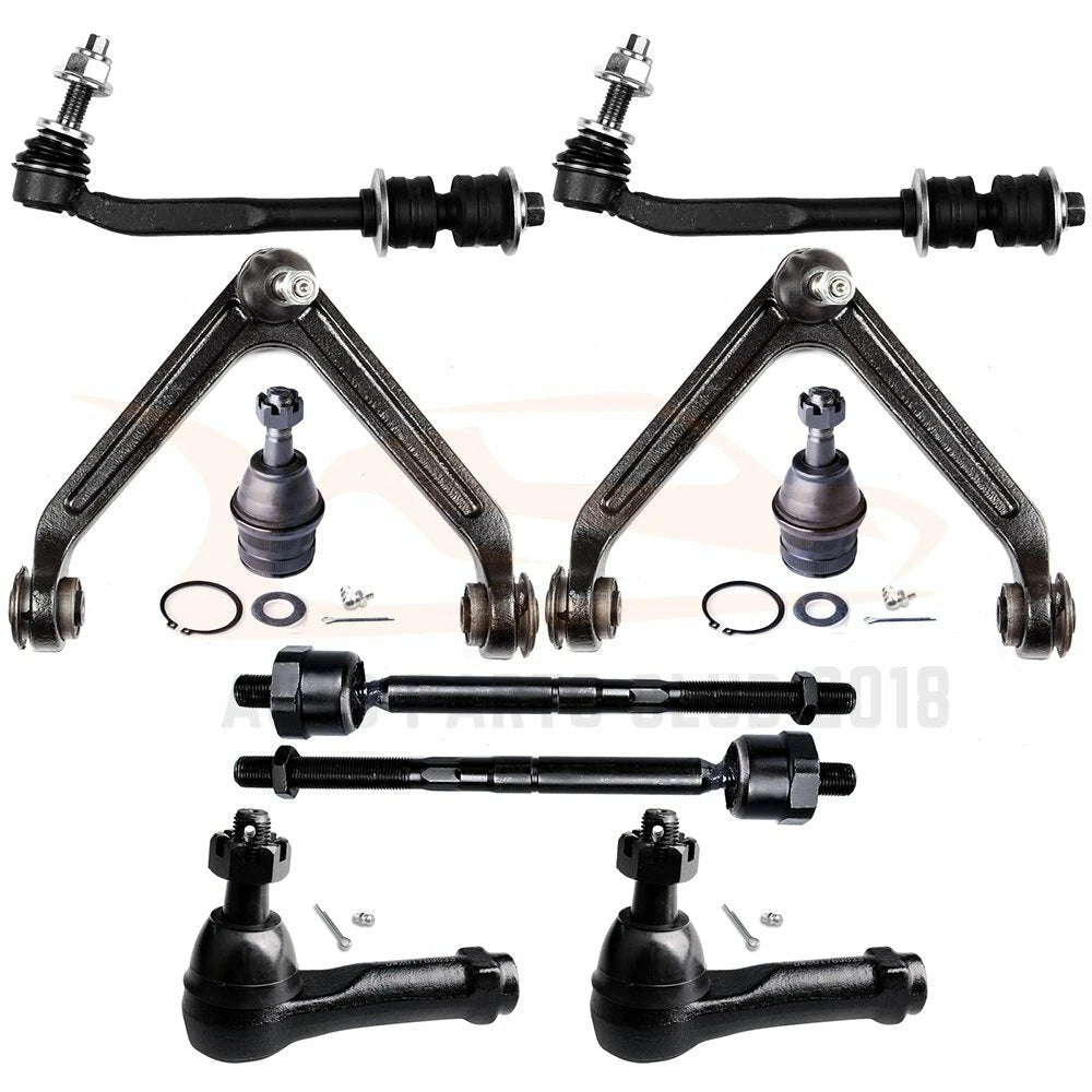 Set of 10 Control Arm Tie Rod Ends for Chrysler Aspen (2007–2009)