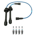 NGK Wire Set & Denso 4 Iridium TT Spark Plugs Kit for Miata (1990–2005)