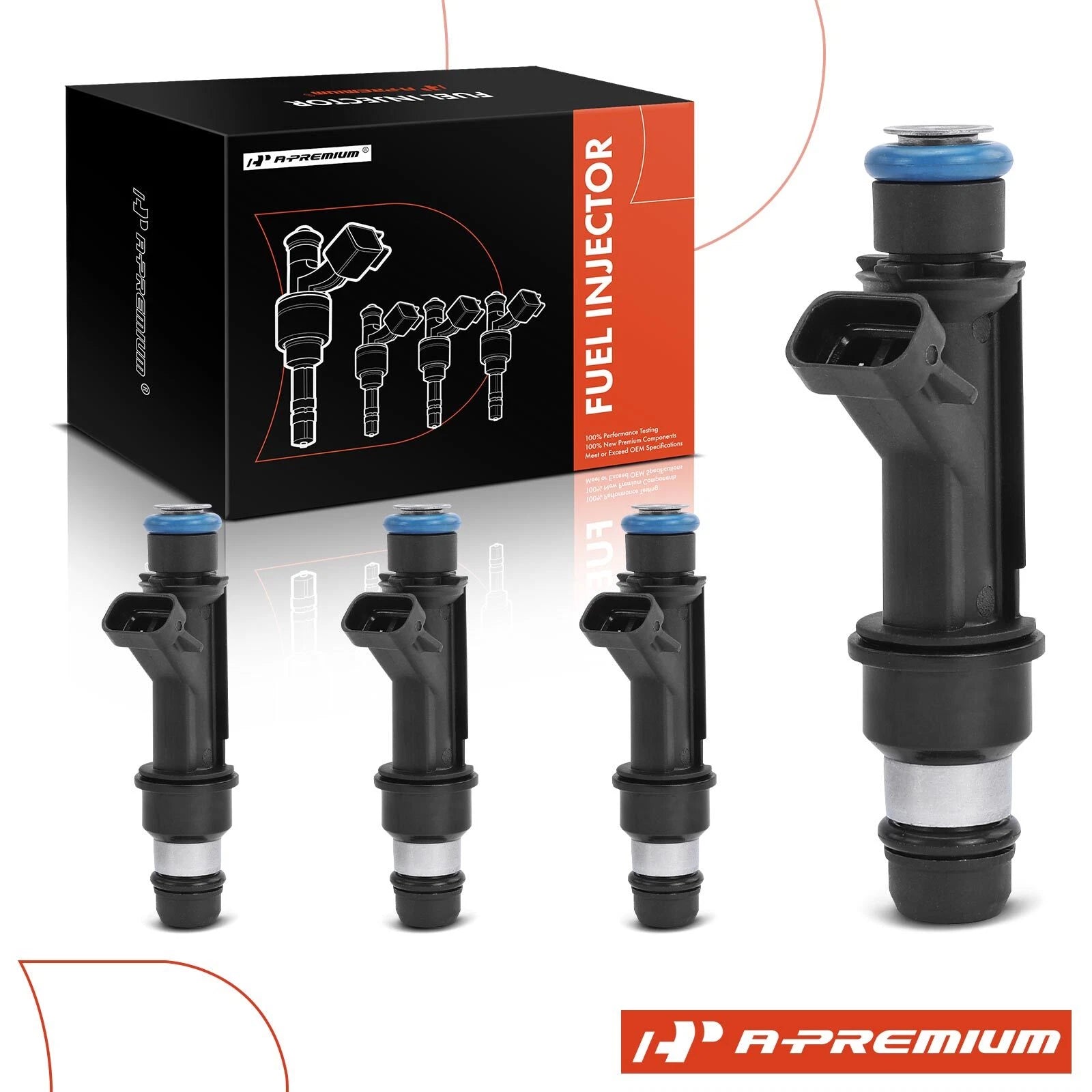 Set of 4 Fuel Injectors for Chevrolet Cavalier Pontiac Sunfire (2003–2005)