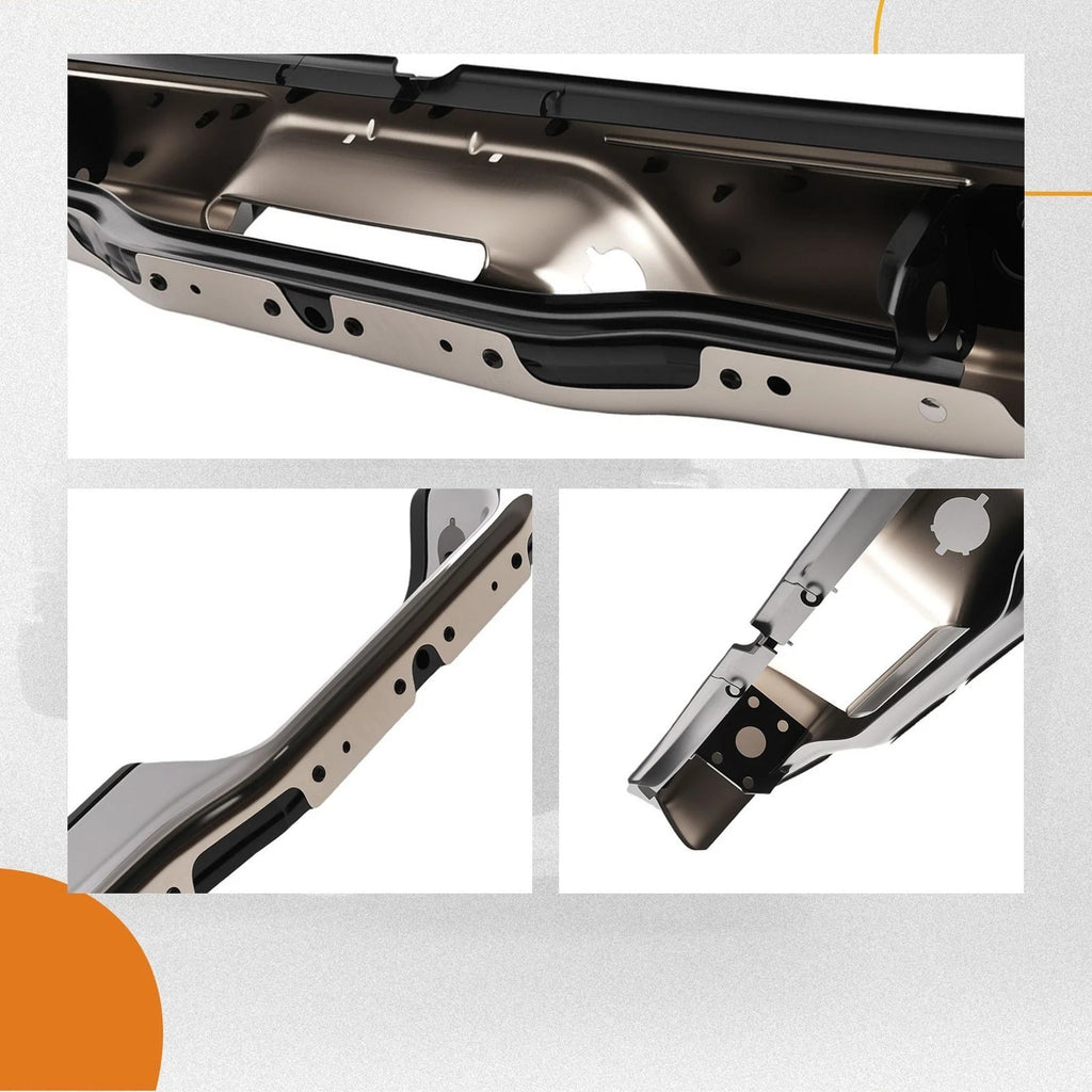 Chrome Rear Step Bumper Assembly for Toyota Tacoma (1995–2004)