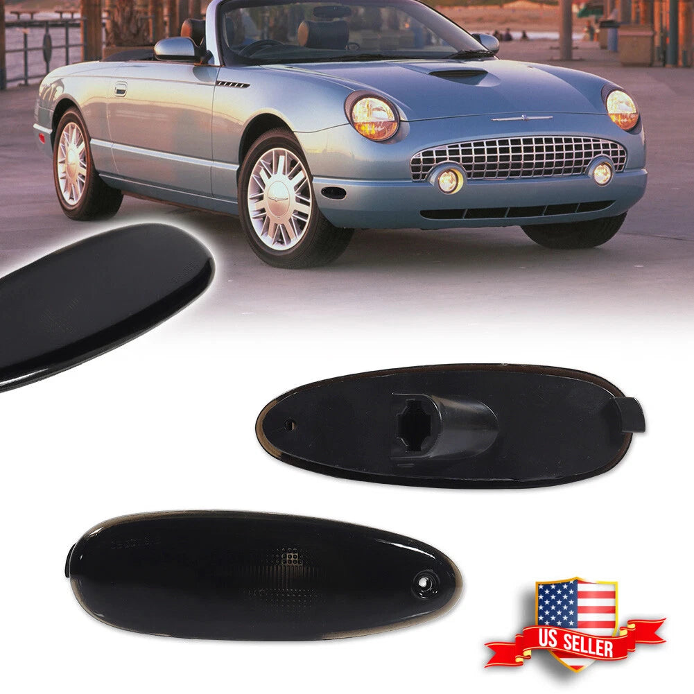 2X Smoked Lens Front Side Marker Lights for Ford Taurus Mercury Sable (1996–1999)