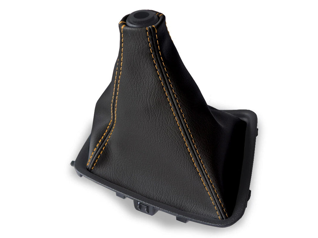Leather Manual Shift Boot Cover for Nissan Skyline R32 (1989–1993) Orange Stitch