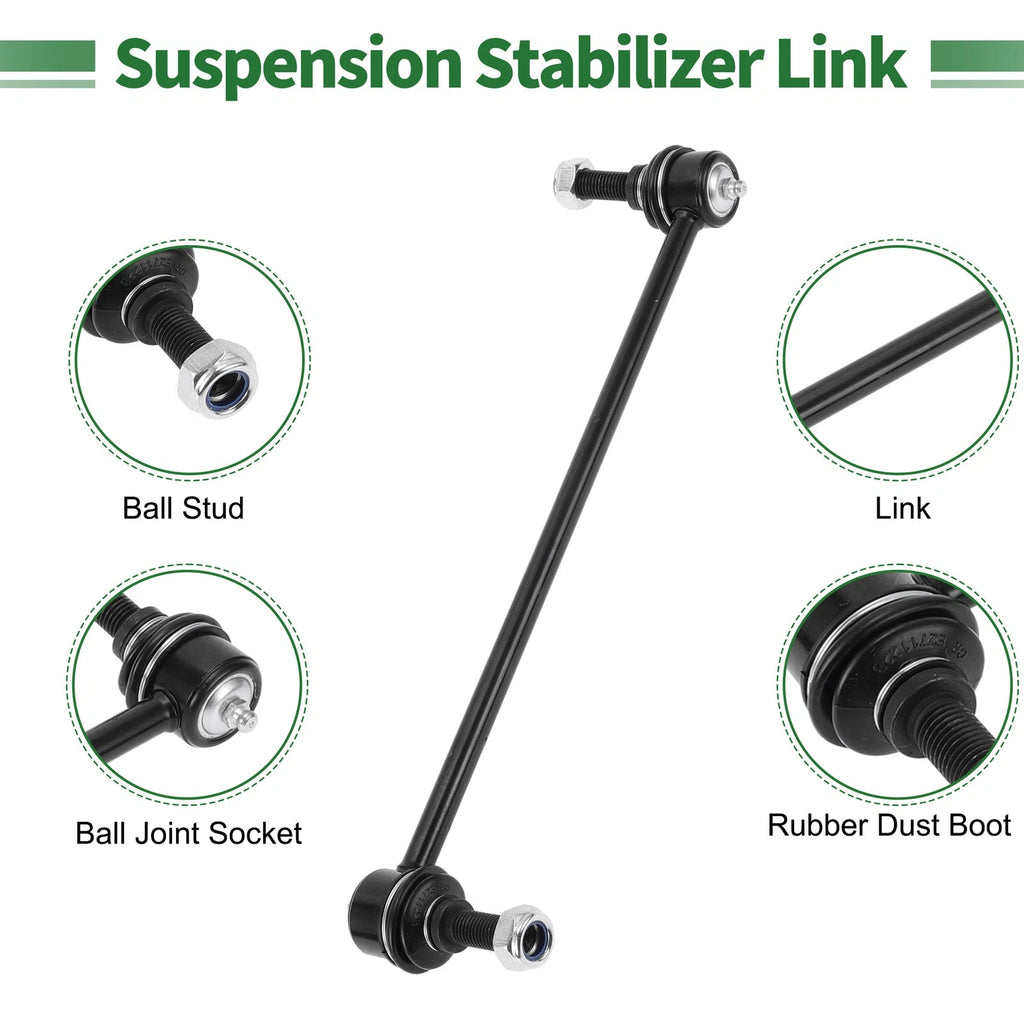 8pcs Front Suspension Kit Tie Rod End Sway Bar Link for Volkswagen Routan (2009–2019)