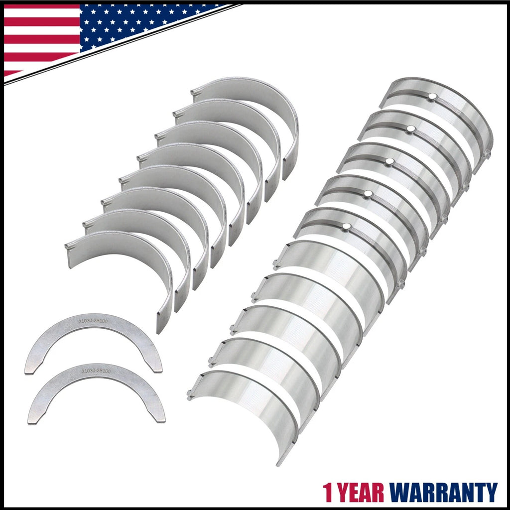 Set of Std Main Rod Bearings for Hyundai Kia Accent Rio 1.6L (2012–2019)
