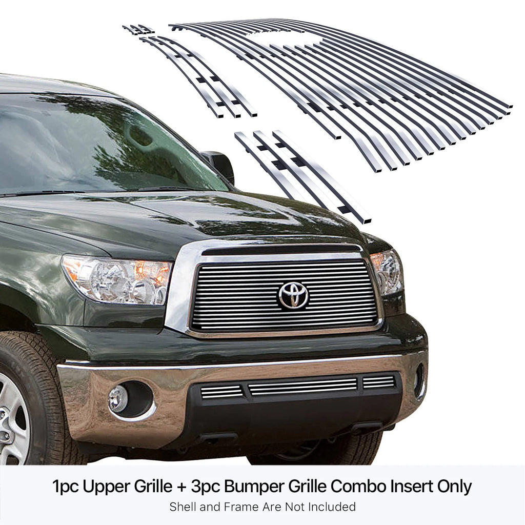 Stainless Polished Billet Grille Insert for Toyota Tundra (2010-2013)