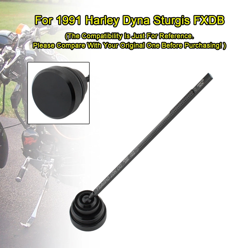 Oil Dipstick Tank Cap Plug 0710-0001 for Dyna Wide Glide FXDL (1991–1998) Black