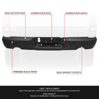 Rear Step Bumper for Ram 1500 2500 (2009–2019) Black Exhaust Cutout