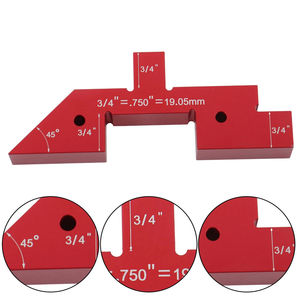 Set of 14 Precision Aluminum Router Table Setup Blocks