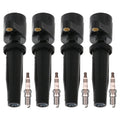 Set of 4 Ignition Coils & Spark Plugs for Ford Escape Mariner (2001–2012)