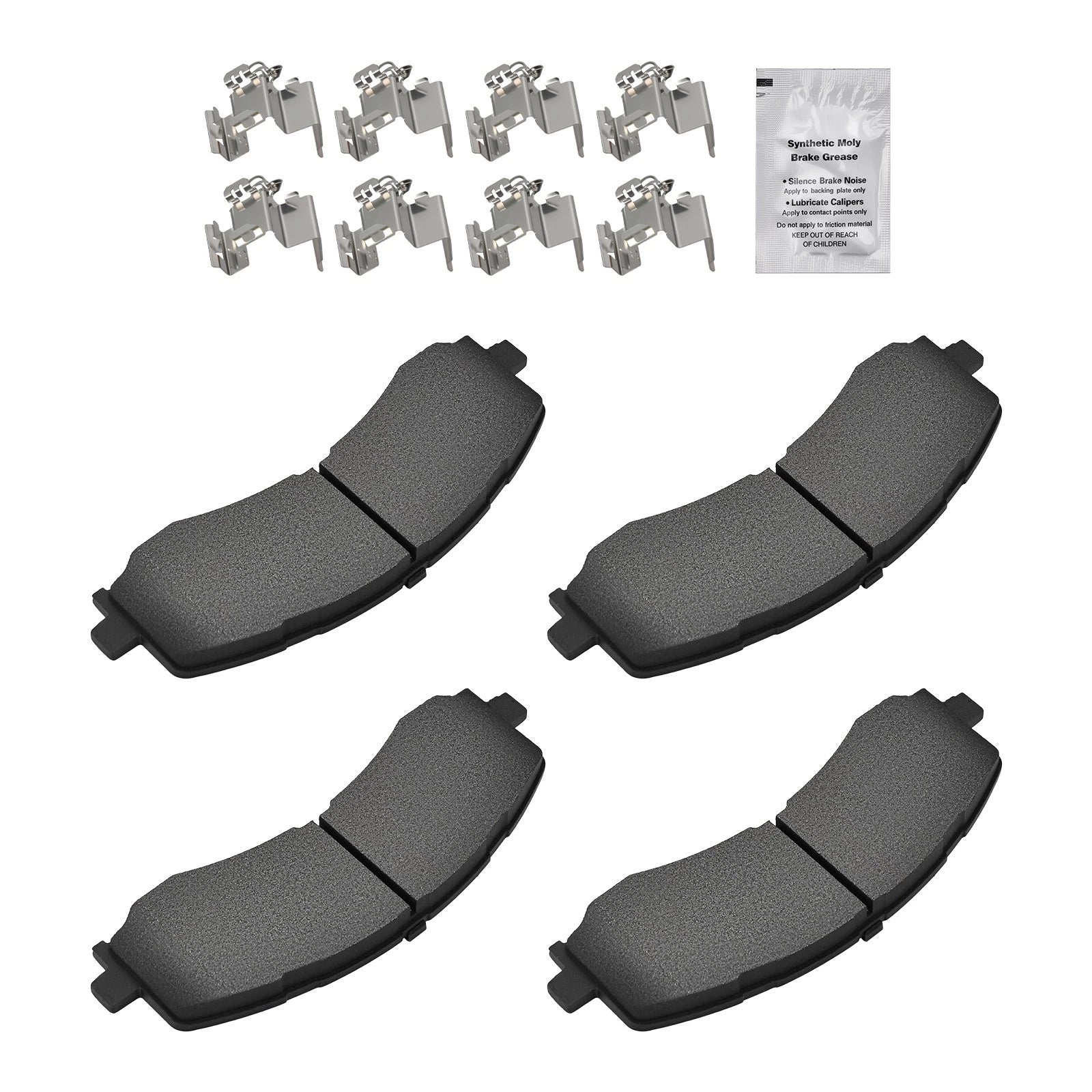 Front Brake Pads Set for Ford F-150 Lightning/Lincoln Navigator (2022–2024) D2382