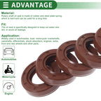Set of 5 Oil Seal Rotary Shaft Seal FKM Rubber 20x35x8mm