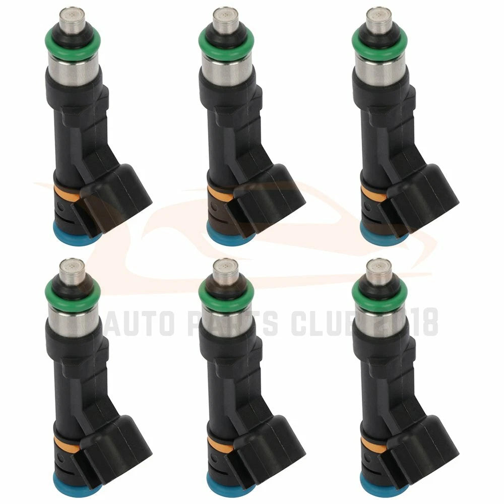 Set of 6 Fuel Injectors for Dodge Grand Caravan Jeep Wrangler (2007–2010)