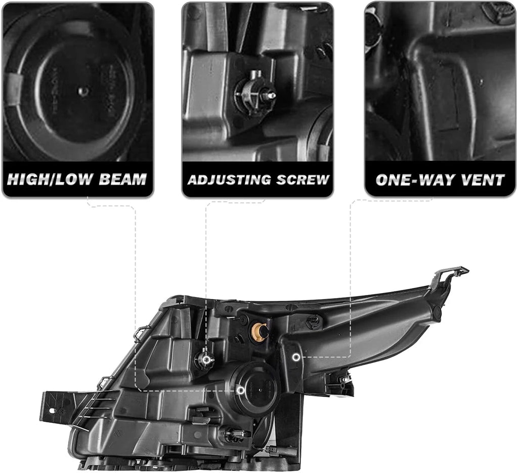 Headlight for Ford Explorer (2011–2015) - Halogen, Passenger Side