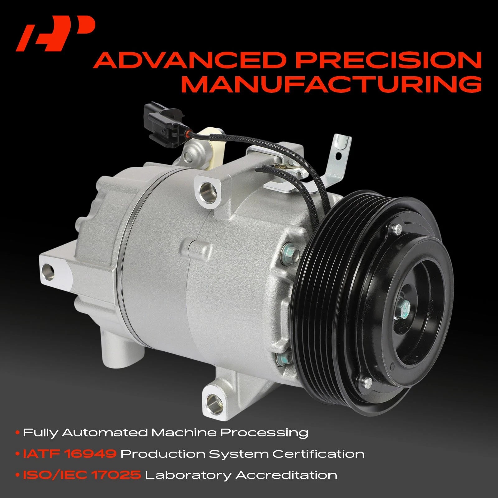 A/C Compressor with Clutch for Hyundai Elantra (2011–2013) Kia Soul (2011–2013)