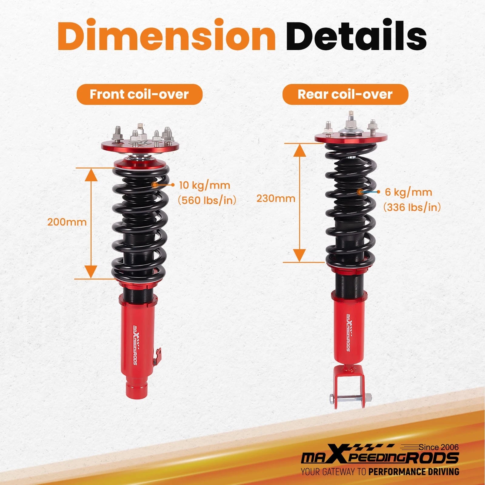 Coilover Lowering Kit for Acura TL (2009-2014)