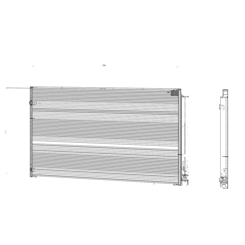 Replacement Condenser Stock Repair Part for Hyundai Santa Fe (2007–2012)