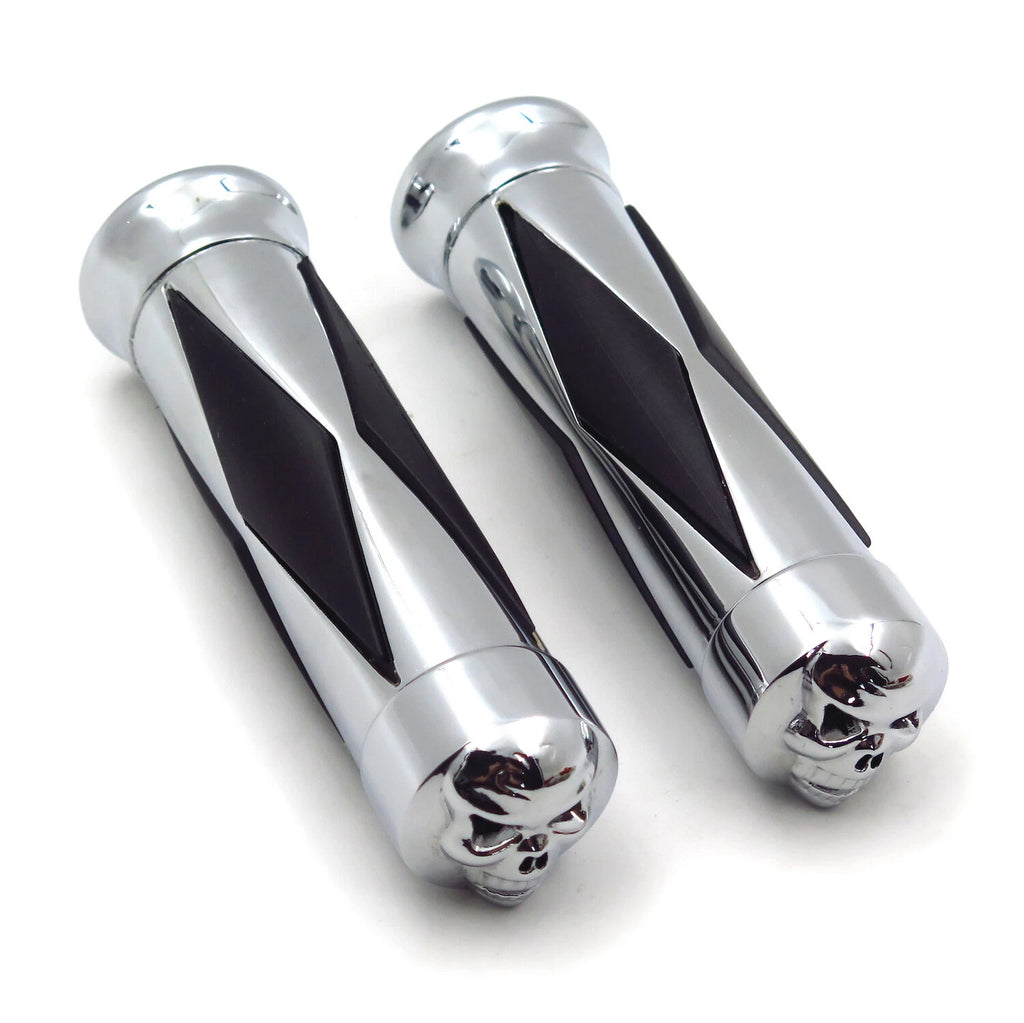 7/8" Handlebar Grips for Harley Softail Cross Bones Deuce Rocker (Fits 22mm)
