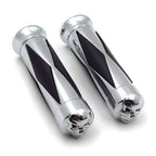 7/8" Handlebar Grips for Harley Softail Cross Bones Deuce Rocker (Fits 22mm)