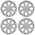 15' Push-on Silver Wheel Cover Hubcaps for 2009-2013 Toyota Corolla