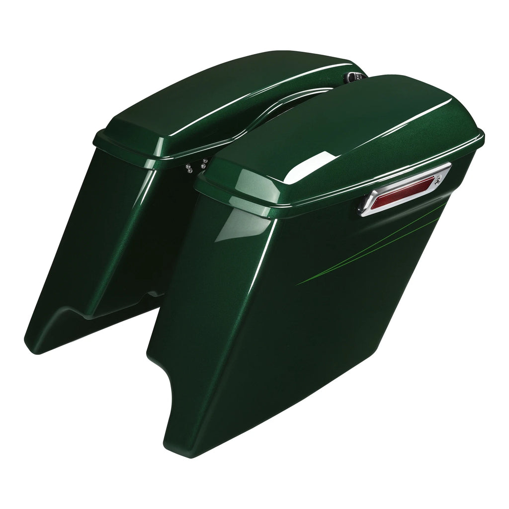 5" Extended Saddlebags for Harley Electra Glide (2014–2023) Deep Jade Pearl