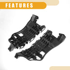 Set of 2 Front Bumper Support Brackets for Toyota C-HR (2018–2020) Black