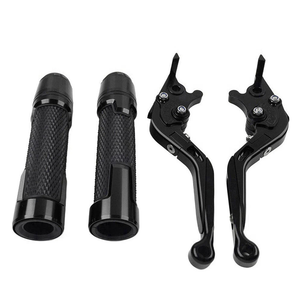 Black Extendable Brake Clutch Lever Grip Set for Yamaha YZF R1 (2009-2014)