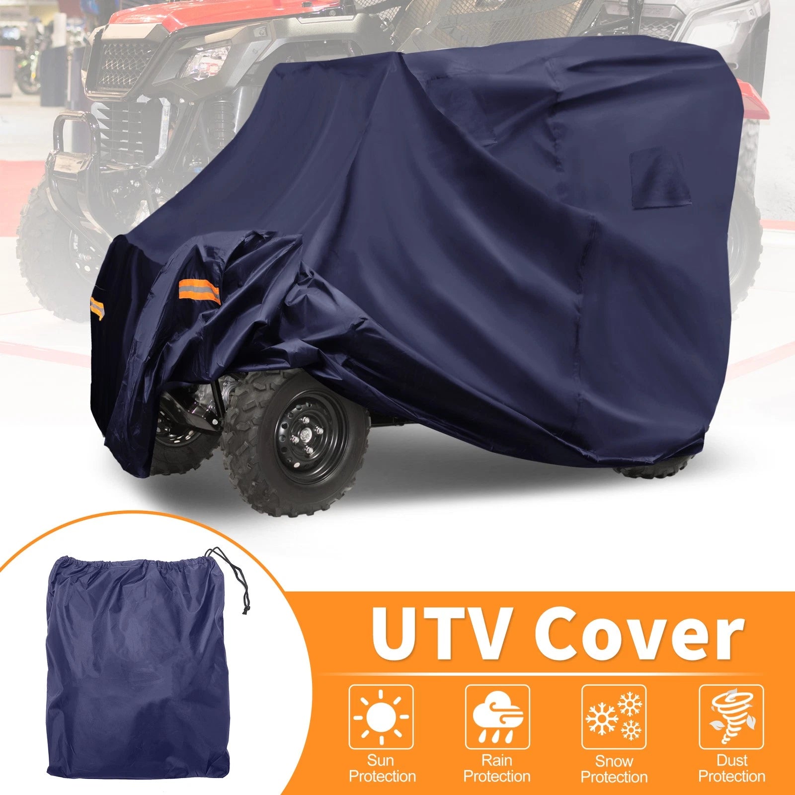 Waterproof UTV Cover for Honda Pioneer 500 520 (2016–2023) Navy Blue