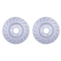 Set of 2 Hella Front 345mm Disc Brake Rotors for W203 C32 AMG C350 C55 AMG