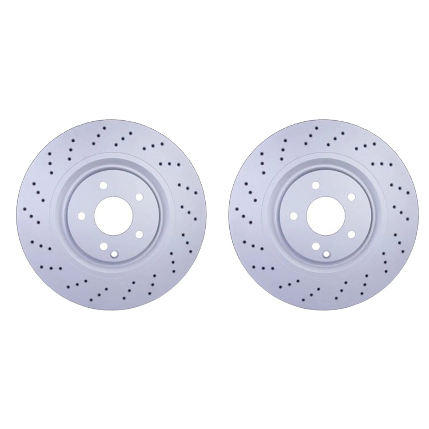 Set of 2 Hella Front 345mm Disc Brake Rotors for W203 C32 AMG C350 C55 AMG