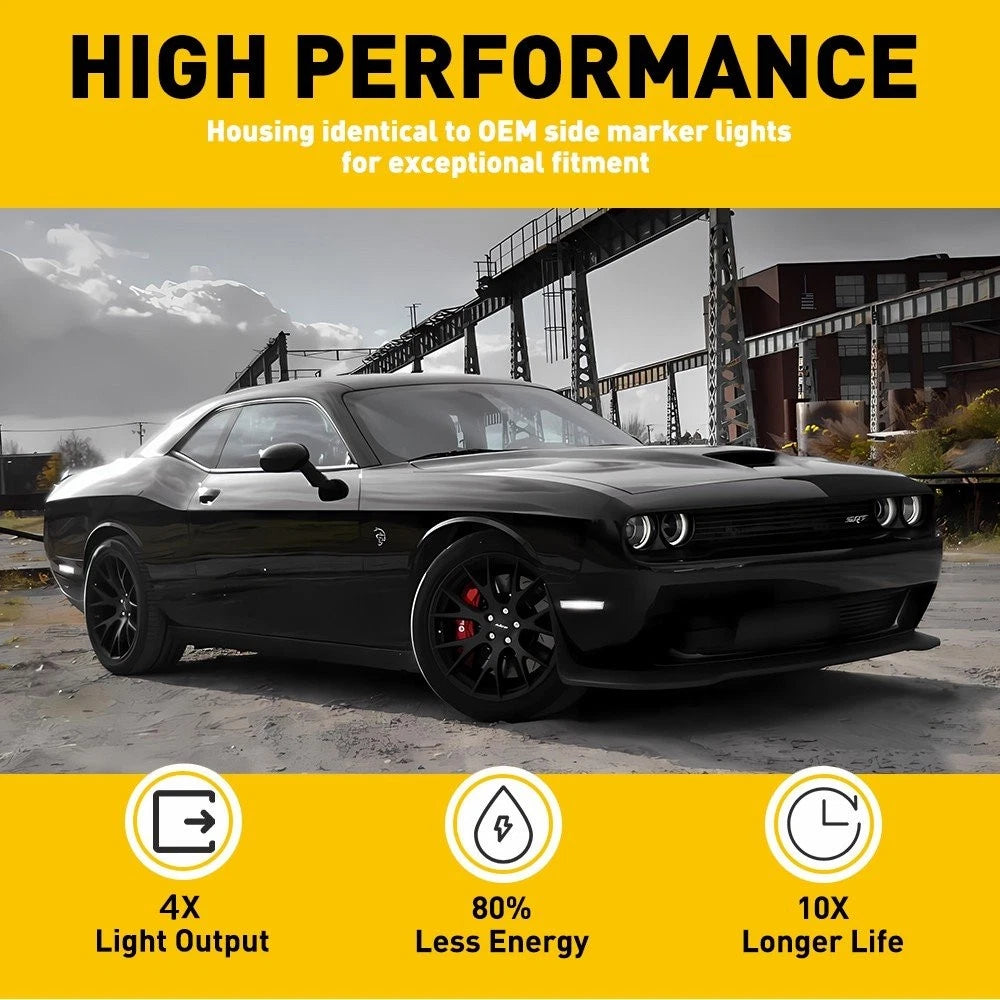 LED Side Marker Parking Lights for Dodge Challenger (2015–2021)