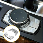 Chrome iDrive Multi Media Button Cover Trim for BMW 1 3 4 5 6 X1 X3 X5 (2010–2020)