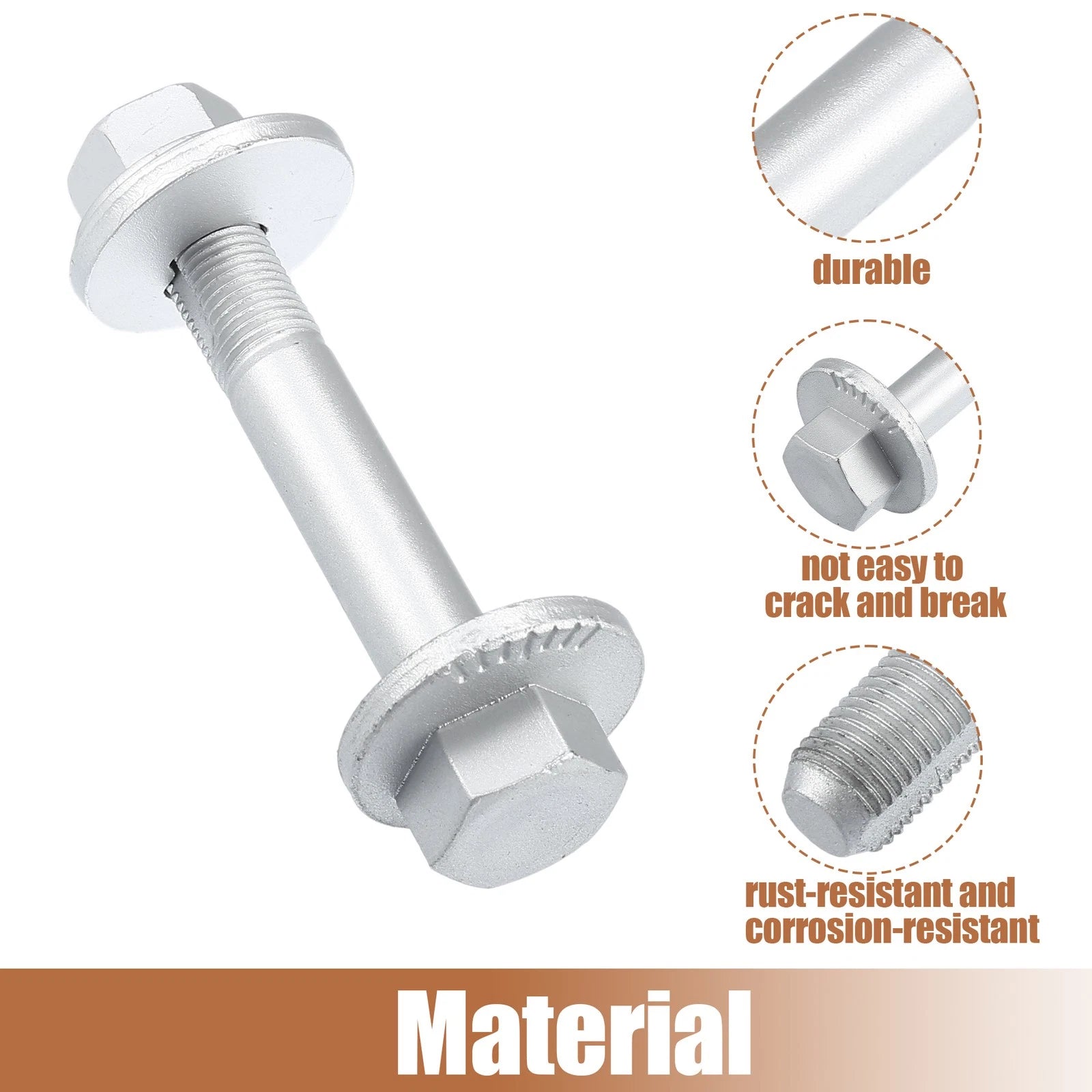Set of 4 Camber Eccentric Bolts for Hyundai Santa Fe (2007–2009) No. 552602B100