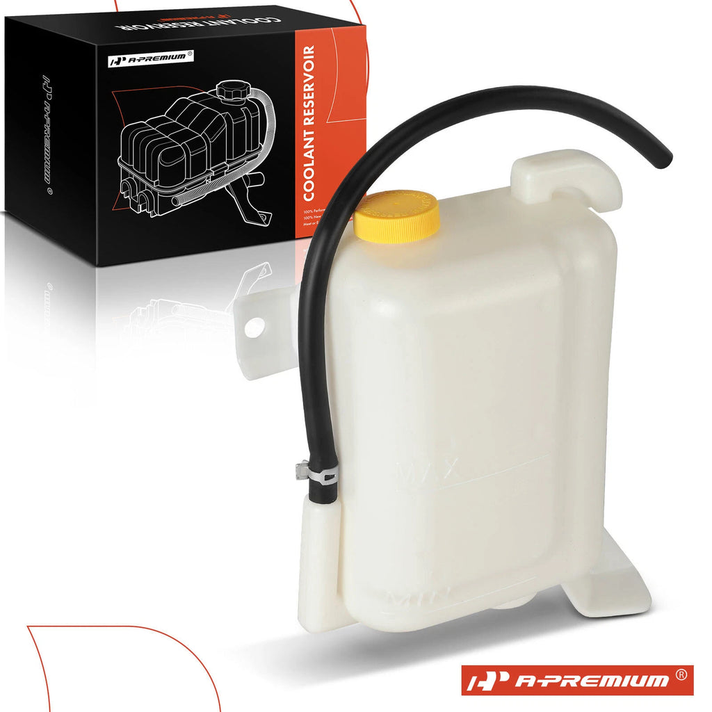 Front Engine Coolant Reservoir with Cap & Hose for Nissan Pickup (1998–2004)