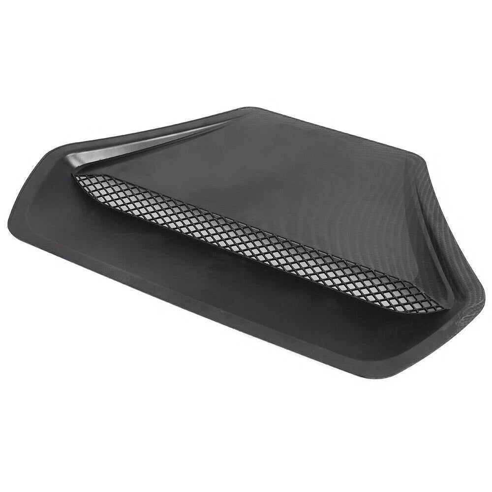 Carbon Fiber Engine Hood Air Outlet Vent Trim Cover for Universal