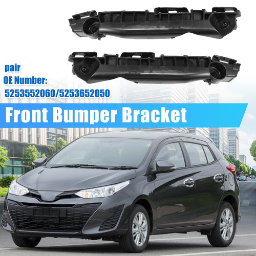 1 Pair Bumper Bracket Side Retainer for Toyota Yaris (2007–2009) No. 5253552060
