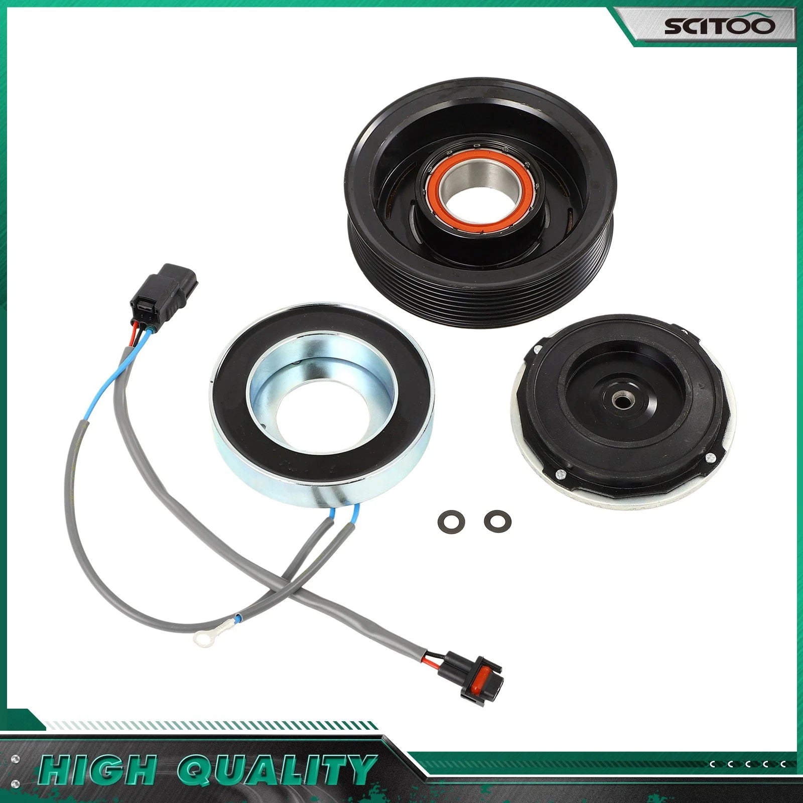 A/C Compressor Clutch Kit for Acura TLX (2015–2020) 6SAS14C 7-Groove