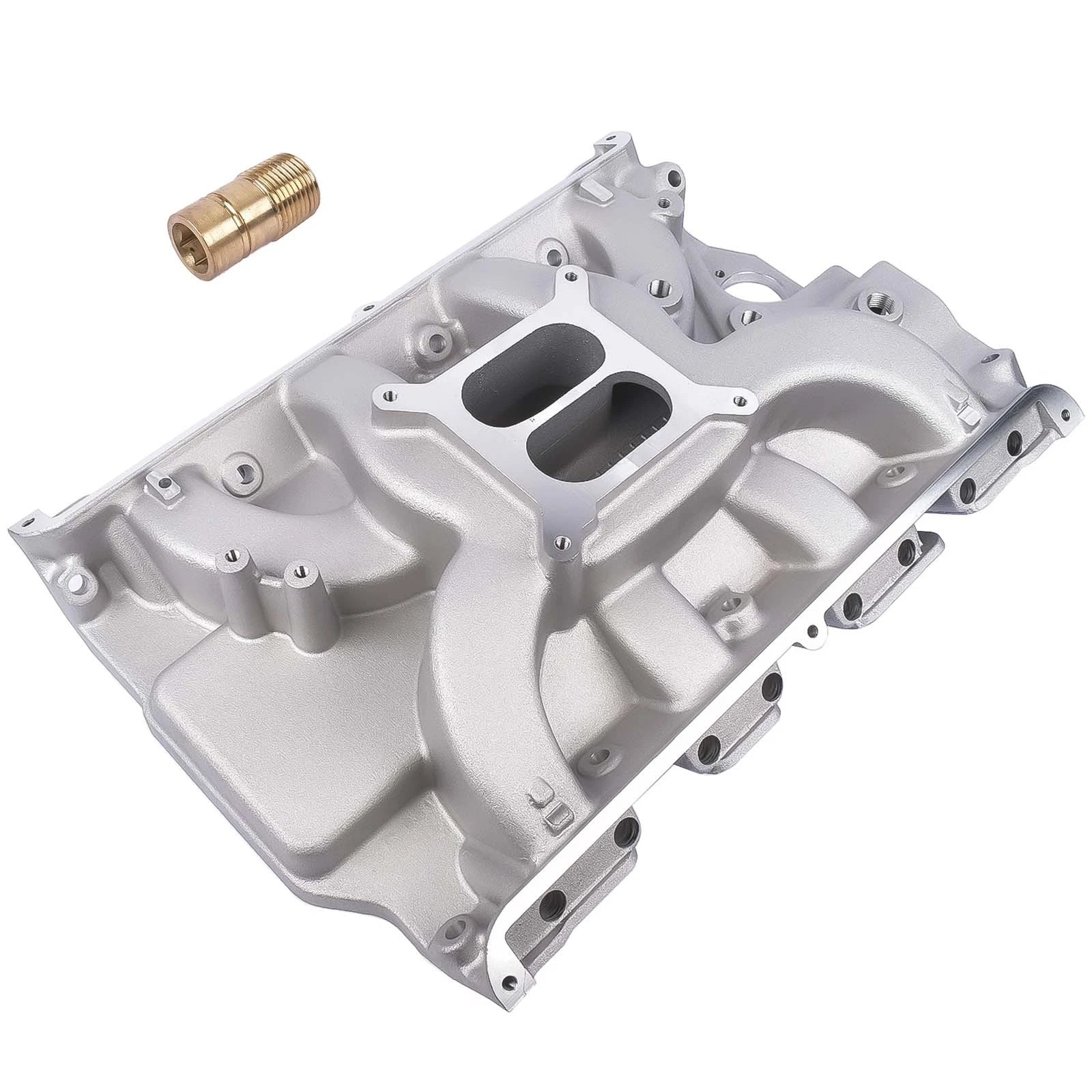 Dual Plane Satin Intake Manifold for Ford FE 390 406 410 427 428 (1968–1972)