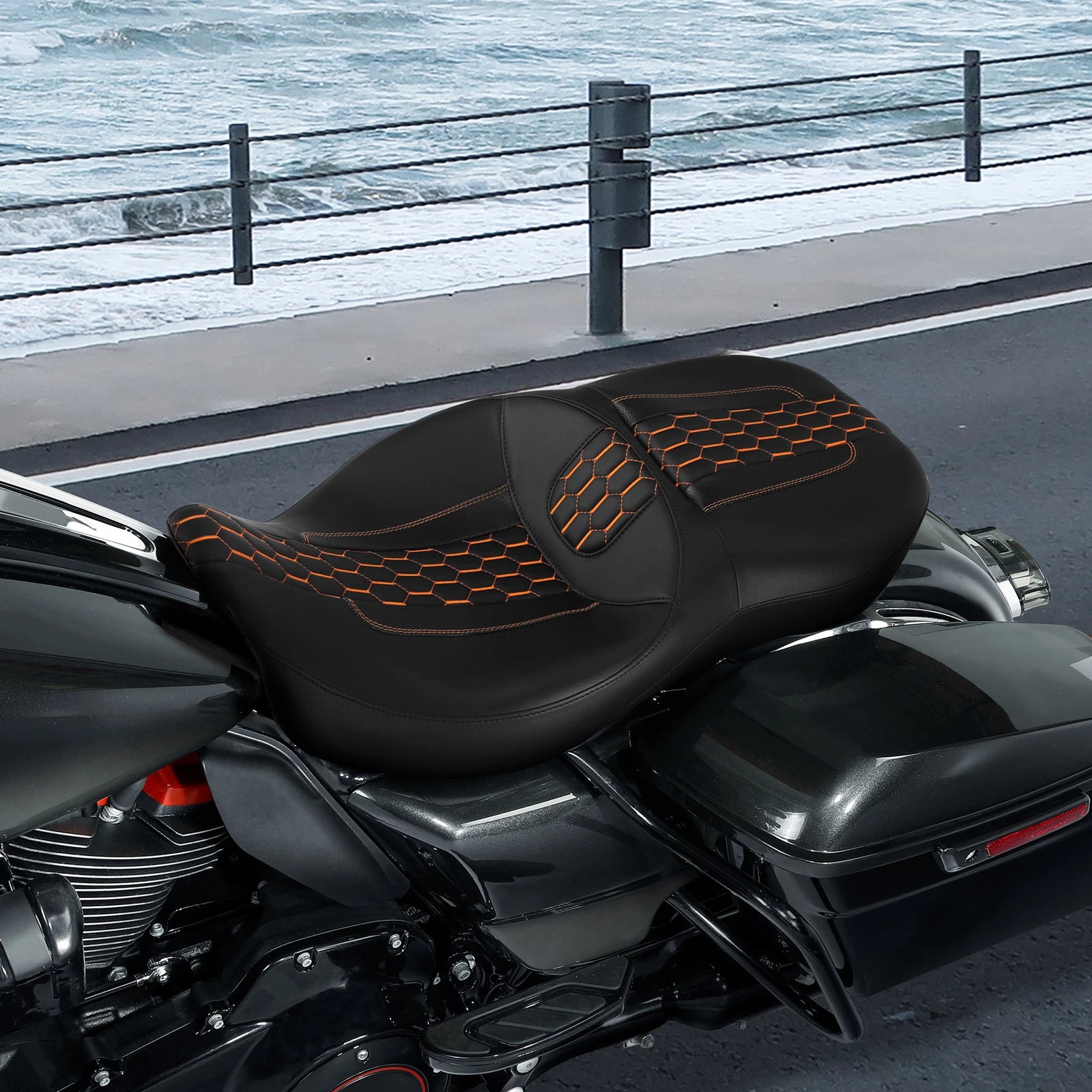 Rider Driver Passenger Seat for Harley Touring Electra Road Glide (2009–2023)