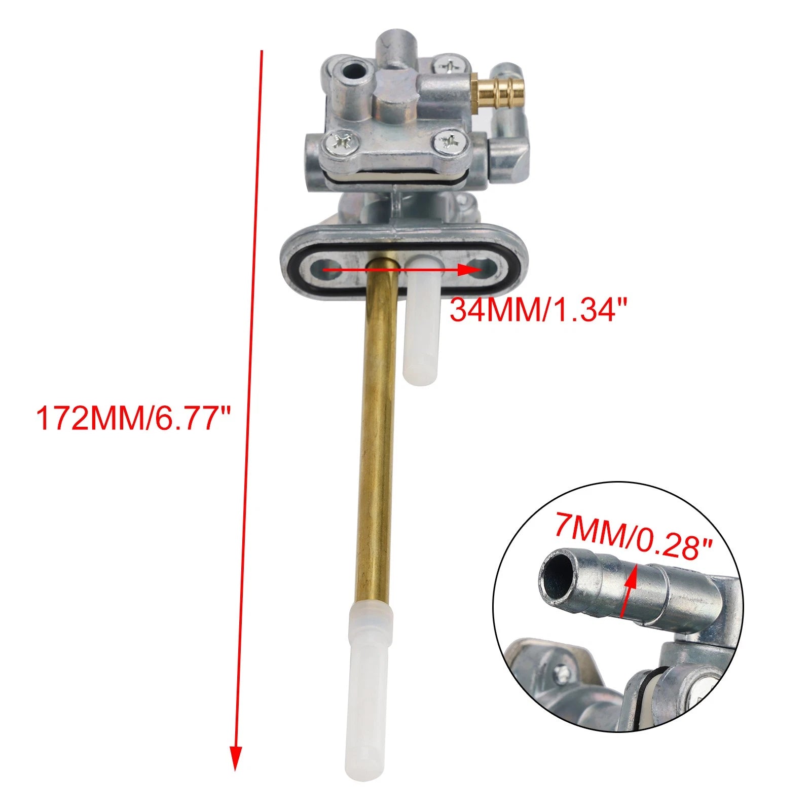 Gas Tank Fuel Cock Valve Petcock for Kawasaki KL500 (1987–1990) KL650 (1987–2007)