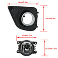 Fog Light Assembly Set of 2 for Honda Accord 2.0L 3.5L (2013–2015)