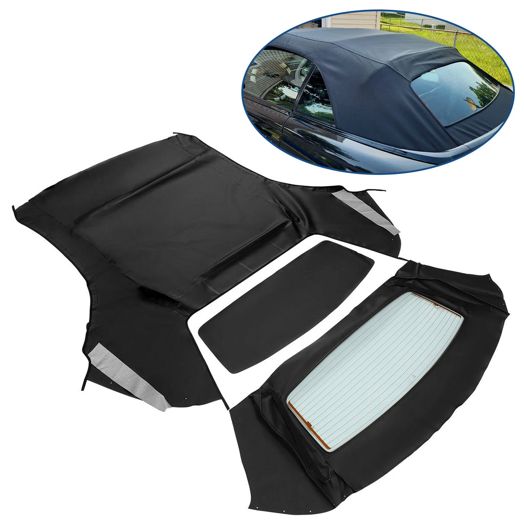 Soft Top with Heated Glass Window for Ford Mustang (1994–2004) Black