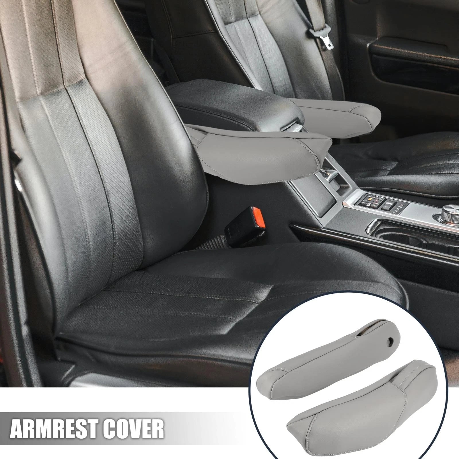 1 Pair Front Seat Armrest Cover for Honda CR-V (2010–2011) Gray