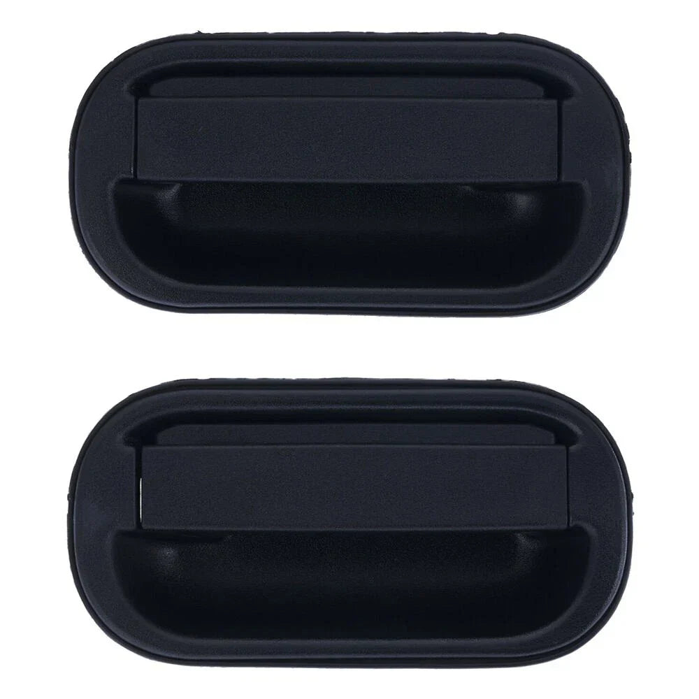 Door Handle Outer Set of 2 Black Front L+R for Mitsubishi Canter (1995–2005)